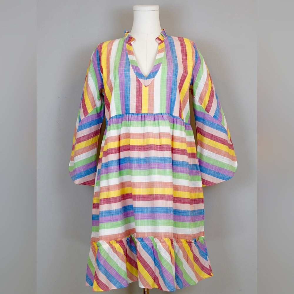 NWT La Plage Claythorne Dress‎ Multi Stripes size XS